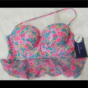 Lauren James Floral Push Up Bikini top